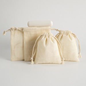 Cotton <b>Drawstring</b> Bags 8x10cm 5x7cm 15x20cm Jewelry Storage Packaging Rectangular Plain Colored Fabric <b>Pouches</b> - Product Image 1