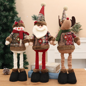 Feliz Navidad Papá Noel Muñeco de tela Elk Adornos navideños y decoraciones para árboles de Navidad Regalos <span class=keywords><strong>natales</strong></span> para la decoración del hogar - Product Image 1