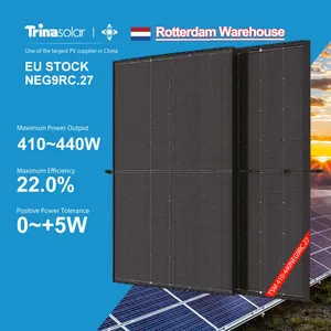 Trina Solar TSM-NEG9RC.27 Vertex S 410W 415W 420W 425W 430W 435W 440W両面デュアルガラスPvモジュールオールブラックソーラーパネルHom