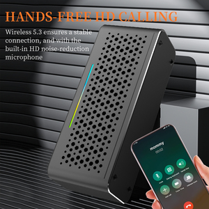 Cyboris ลำโพง <span class=keywords><strong>T3</strong></span> <span class=keywords><strong>Pro</strong></span> สำหรับงานปาร์ตี้กลางแจ้ง, ระบบเสียงไร้สาย60W โครงสร้างโลหะ, ระบบไฟ RGB ที่สดใสและเทคโนโลยีเบสที่หนักแน่น - Product Image 5