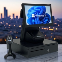 Sistema POS con Pantalla Táctil Capacitiva Android/Windows de 15.6'', Fabricante de Terminales OEM/ODM, Caja Registradora Inteligente Avanzada