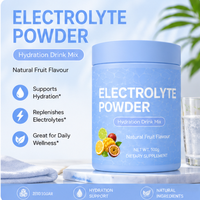 Poudre d'électrolytes hydratante sans sucre OEM/ODM 1000 mg de potassium, sel rose de l'Himalaya véritable, saveur framboise-citron, complément alimentaire