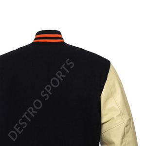 Vestes Letterman Varsity en laine personnalisées et vierges vente en gros veste de baseball légère pour hommes avec collage de rue pour hommes - Product Image 6