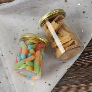 Transparent Plastic Food Jar With Metal Lid 65mm Air Tight For Kitchen Storage Candy Grain Tea Cylinder M Size - Product Image 2