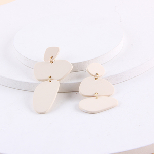 <span class=keywords><strong>Orecchini</strong></span> a goccia geometrici a doppio cerchio a doppio cerchio in <span class=keywords><strong>argilla</strong></span> <span class=keywords><strong>polimerica</strong></span> per festa di nozze o regalo - Product Image 5