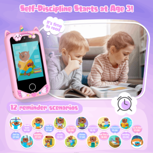 Téléphone portable pour enfants, <span class=keywords><strong>prix</strong></span> d'usine, XA50, écran tactile, smartphone avec talkie-walkie, jeux de puzzle, jouet éducatif pour les tout-petits de 4 ans et plus - Product Image 3