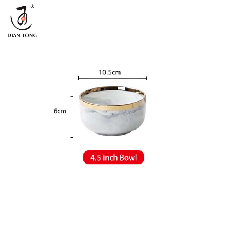 Oro blanco/Tazón de 4.5 pulgadas