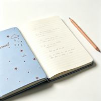 Carnet de notes personnalisé à couverture rigide gaufrée, relié, journal intime sur mesure pour cadeau