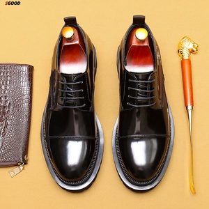 Zapatos Oxford de Cuero para Hombre, de Negocios y Boda, con Punta Cerrada, Puntera de Acero, Camuflaje Bordado, Transpirables, Sin Cordones, de Alta Gama, con Masaje - Product Image 6