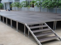 Plateforme de scène mobile portable sur mesure en alliage d'aluminium haute résistance, installation rapide, podium d'événement, scène d'exposition