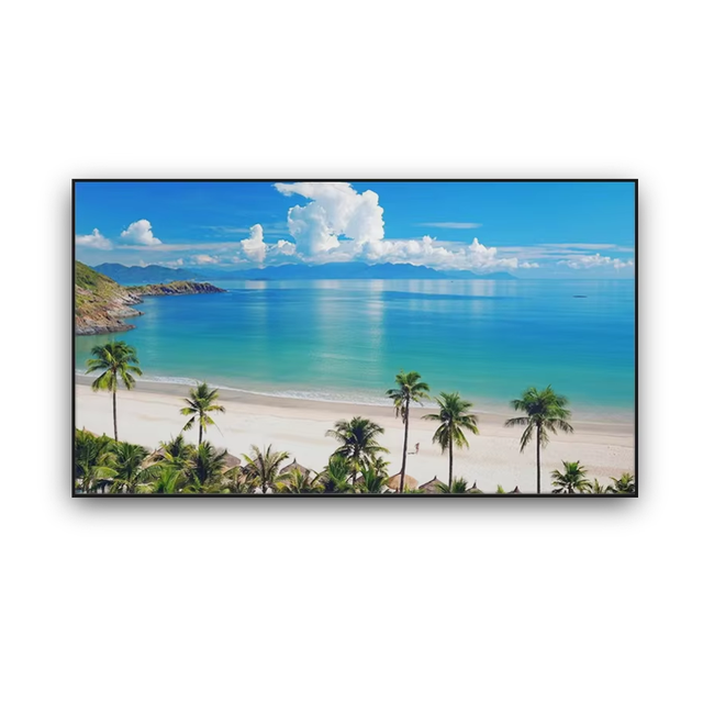PVC Fresnel Fixed Frame Projector Screen ALR 150" Home Cinema Wall Mounted High Quality HD 4K for Long Throw Projection Screen
