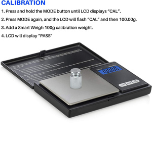 Hot Selling <b>Mini</b> 0.01g Accuracy Digital Pocket <b>Scale</b> with 1kg Capacity Stainless Steel Jewelry Diamond <b>Scale</b> Battery Powered Lid - Product Image 3