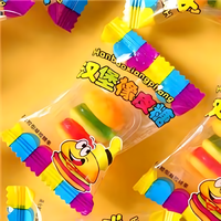 Vente en gros Burger aux fruits mélangés Bonbons délicieux hamburger Bonbons moelleux Bonbons