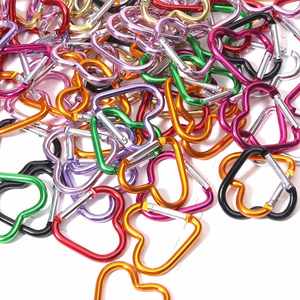 Love Heart Spring Hook Aluminum Alloy Carabiner Heart Shaped Portable Eco-Friendly Sports for Backpack Kettle High Quality - Product Image 3