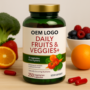 Cápsulas de Suplemento de Frutas y Verduras de Marca Privada con Vitaminas y Minerales que Apoyan la Energía - Product Image 5