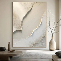 Grande peinture abstraite moderne sur toile, peinture neutre faite à la main, décoration murale pour salon, chambre à coucher, galerie, décoration de la maison