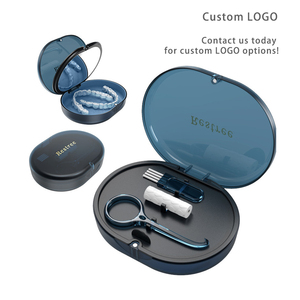 Boîte dentaire en plastique de qualité alimentaire avec logo personnalisé pour cadeaux - Étui mince autoclavable pour aligneur et rétention avec fermeture magnétique portable pour prothèse dentaire - Product Image 2