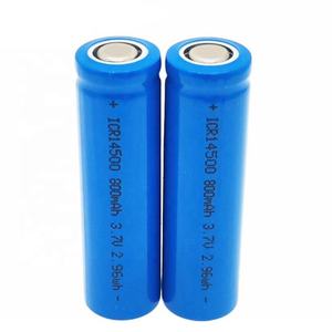 Высокое качество AA перезаряжаемая цилиндрическая батарея Icr14500 литий-ионный аккумулятор <span class=keywords><strong>14500</strong></span> 3,7 В батарея 500 мАч 900 мАч 1200 мАч 800 мАч 2.96wh - Product Image 3