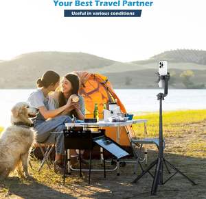 Trépied de téléphone 2-en-1 <span class=keywords><strong>Selfie</strong></span> <span class=keywords><strong>Stick</strong></span> avec télécommande sans fil Support extensible en aluminium pour iPhone pour <span class=keywords><strong>Samsung</strong></span> Smartphones Android - Product Image 5