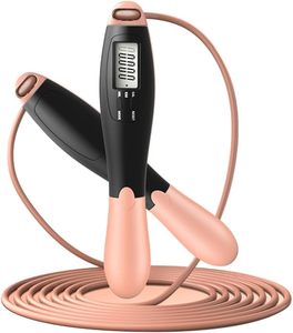 Corde à sauter réglable en longueur avec poignée antidérapante et deux balles pour l'entraînement et l'exercice - Product Image 6