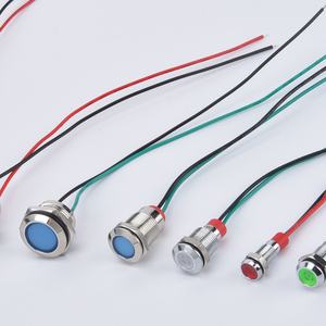 مصباح إشارة صناعي صغير LED مقاس 6/8/10/12 مم - هيكل معدني مقاوم للماء IP65، إضاءة إشارة للتركيب على اللوحة - Product Image 4