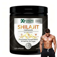 Capsules de Shilajit, Ashwagandha et Maca noire, 120 unités, complément alimentaire, OEM, ODM, marque privée, vente en gros pour adultes
