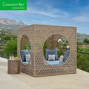 فندق في حديقة النادي الروطان الألومنيوم إطار حمام سباحة سرير الاستلقاء تحت أشعة الشمس سرير نهاري للمنتجع والشاطئ - Product Image 2