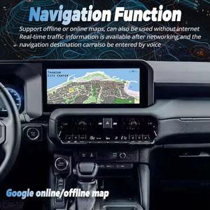 For Toyota Prado LC250 Low-end Upgrade to High-end 2023 2024 Auto Car Radio GPS Navigation Stereo Carplay 12.3'' Screen <b>Android</b> - Product Image 5