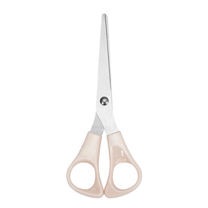 Office Scissors Stainless Steel Straight Blade Light Pink Home Use Paper Cutting Student Multipurpose - Product Image 4
