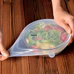Couvre-aliments en silicone multi-tailles réutilisables, étanches, extensibles, avec motif souriant mignon, pour bols, casseroles et assiettes - Product Image 4