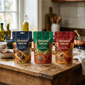 Bolsas de Plástico con Cierre Hermético para Dulces y Especias Mixtas Personalizadas, Bolsas Impresas de Grado Alimenticio para Empacar Aperitivos y Condimentos - Product Image 6