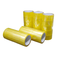 Cinta de Embalaje Acrílica BOPP RTS de 48 mm x 100 m, Impermeable, Amarilla, Envío Directo desde Guangxi, Entrega en 3-7 Días, Indonesia, Malasia, Vietnam