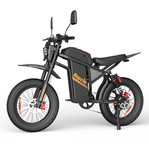 Bicicleta Eléctrica de Montaña con Llantas Gruesas de 20 Pulgadas, 60v 35ah, Frenos de Disco Hidráulicos, Bicicleta Eléctrica Stealth Bomber con Alarma Antirrobo - Product Image 1