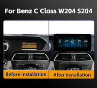 LHD RHD 8.8 inci GPS 64GB Dashboard Digital Mobil untuk Pemutar Radio Multimedia Mercedes-Benz C-Class W204 Wireless CarPlay Auto