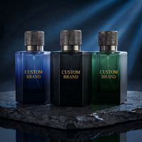 Parfum pour homme LF Matte Navy Blue, marque privée, parfum boisé longue durée, 100 ml, parfum intense, logo personnalisé, spray OEM ODM
