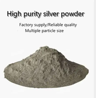 Poudre d'argent nano sphérique superfine 100-500nm poudre de nanoparticules d'argent de matériaux électroniques pour pâte d'argent conductrice