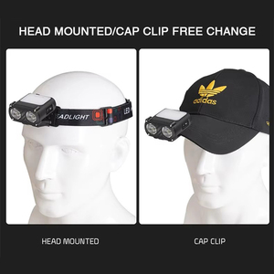 EMC en62471 RoHS BSCI Li-ion pin có thể sạc lại nhựa nhôm 40m dài khoảng cách 3h Thời gian chiếu sáng mạnh mẽ Led Đèn Pha - Product Image 5