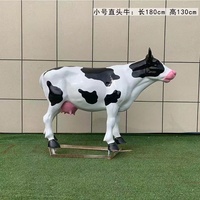 Statue de vache en résine de fibre de verre de grande taille pour la décoration extérieure
