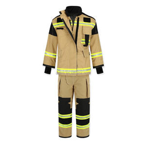 EN469消防スーツ構造消防士制服ISO認定NOMEXアラミドターンアウトギア耐火防護服 - Product Image 3