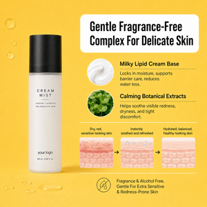 Bruma Facial Hidratante Avanzada, Ilumina al Instante, Hidratación Rápida para Piel Seca y Sensible, Sin Fragancia, Bruma en Crema con Centella - Product Image 2