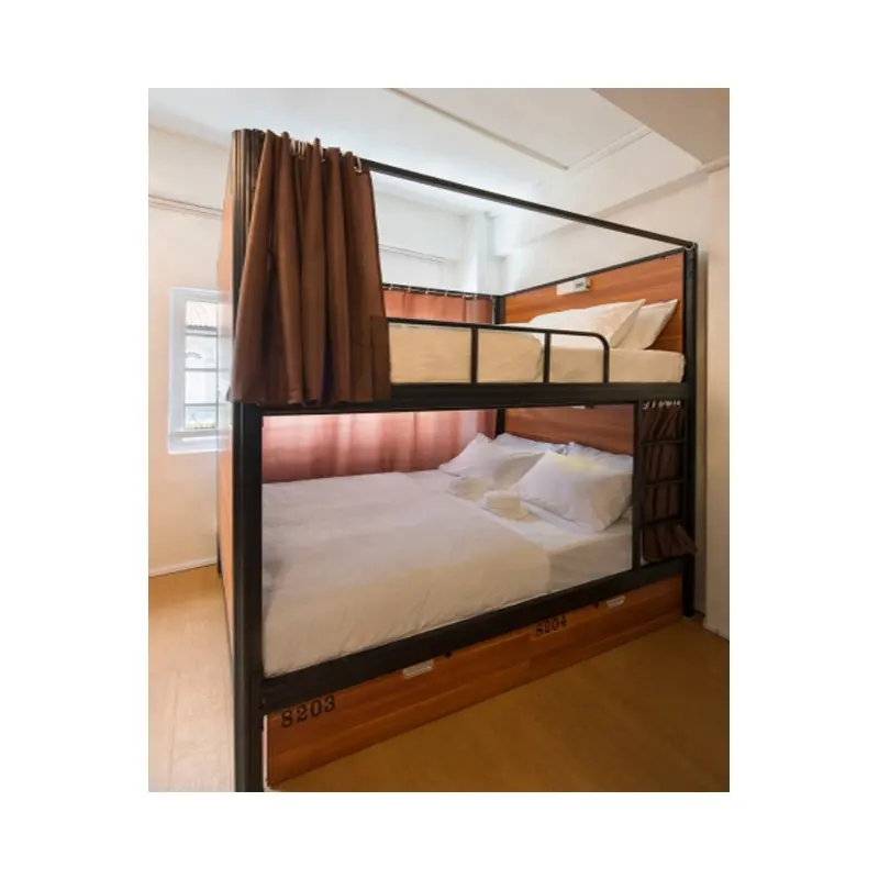 JZD เตียงสองชั้นเหล็กสำหรับงานหนัก,เตียงสองชั้นโครงเหล็กโลหะสำหรับนักเรียนอพาร์ตเมนต์