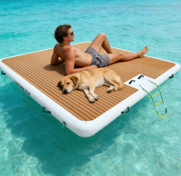 Plateforme flottante gonflable en PVC la plus populaire pour usage commercial