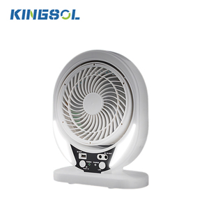 KINGSOL 저렴한 가격 8 인치 태양열 책상 테이블 팬 LED 조명 USB 태양 전지 패널 LiFePO4 충전식 팬 가정용 캠핑 외부 - Product Image 2
