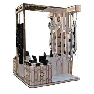Artworld menampilkan Dubai tampilan parfum mewah desain kios meja pajangan perhiasan kelas atas