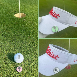 Marqueur de balle de golf magnétique avec clip, fonction magnétique puissante pour une utilisation en extérieur sur le parcours de golf, couleur jaune - Product Image 6