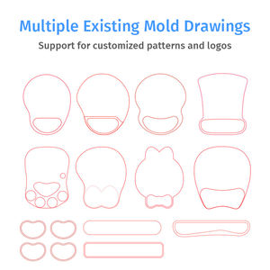 Alfombrilla de ratón de diseño personalizado al por mayor con logotipo de promoción sublimación escritorio en blanco goma PVC Impresión logotipo reposamuñecas Eva alfombrilla de ratón - Product Image 5