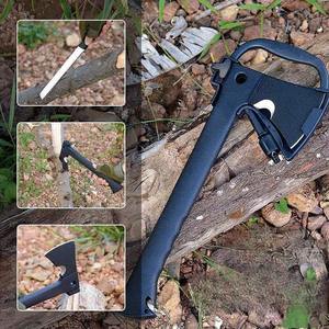 منشار قطع خشب للبقاء على قيد الحياة في الهواء الطلق سكين تخييم تكتيكي متعدد الأدوات فأس للطوارئ للمشي لمسافات طويلة - Product Image 4