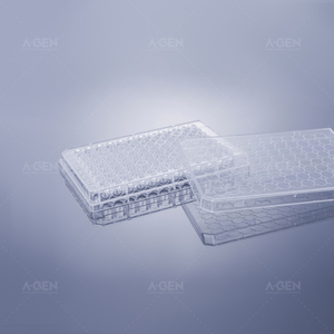 Micro-plaque de culture à 96 puits, fond en U transparent, traitée pour la culture cellulaire, consommable de laboratoire - Product Image 6