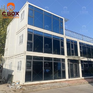 Cbox Casa Contenedor Móvil Personalizable con Cortina de Vidrio, Paquete Plano, Transpirable, para Oficina, Dormitorio de Trabajadores, Hotel, Campamento - Product Image 5