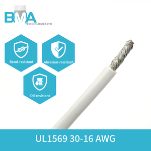 UL1569 105 ℃   Fil de cuivre toronné/étamé isolé en PVC 300V 10-30AWG pour raccordement électronique - Product Image 3